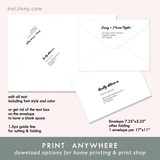 Easter Card 5x5 with Envelope 5.25x7.25 + Address Template, Printable INSTANT DOWNLOAD, Edit with Corjl, Seasonal Cards #6EC_1EN 088 CH1