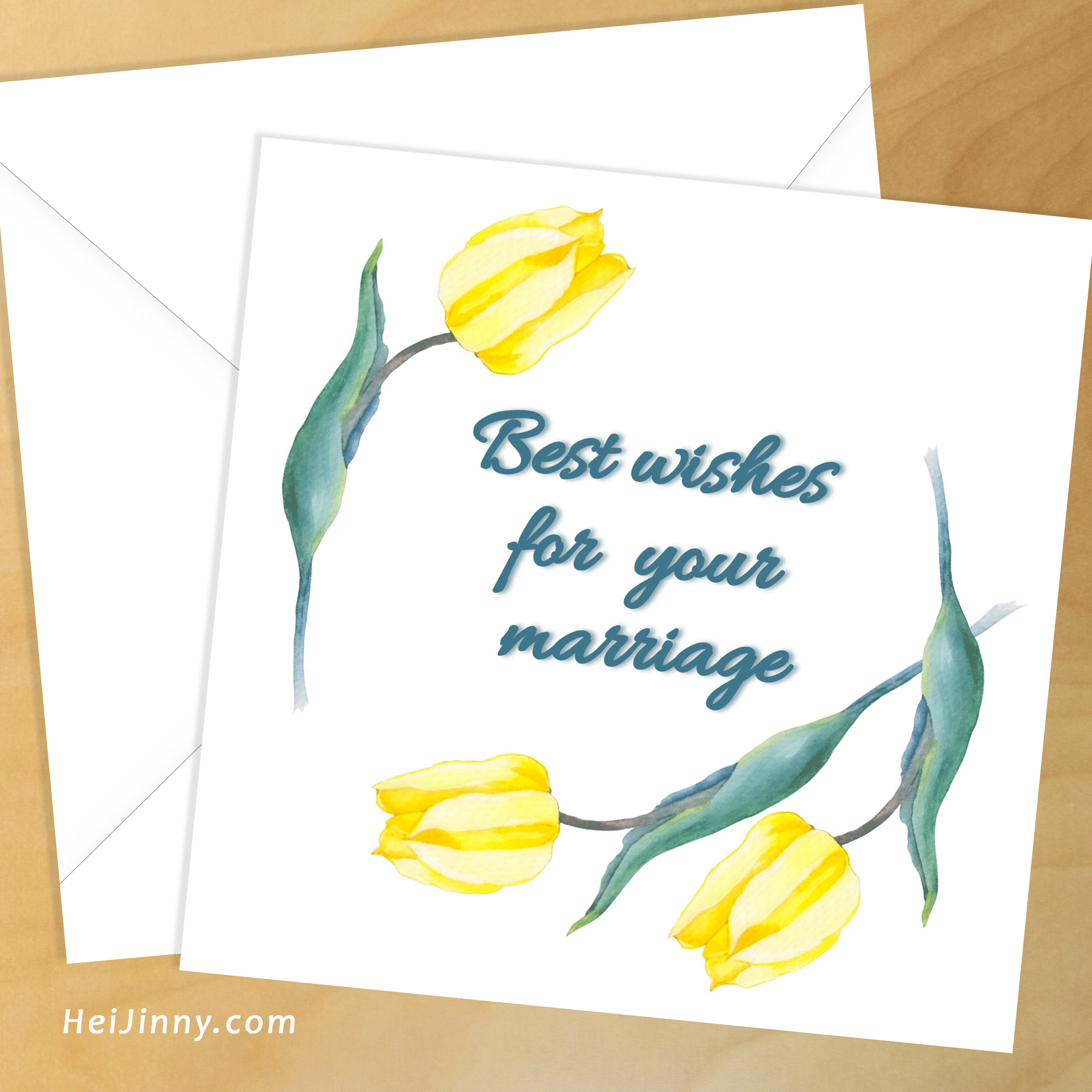 Congratulations Cards - Happy Wedding Day – Hei Jinny