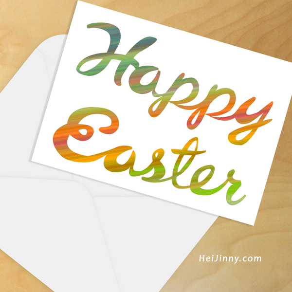 Easter Card 5x5 with Envelope 5.25x7.25 + Address Template, Printable INSTANT DOWNLOAD, Edit with Corjl, Seasonal Cards #6EC_1EN 088 CH1