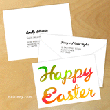 Easter Card 5x5 with Envelope 5.25x7.25 + Address Template, Printable INSTANT DOWNLOAD, Edit with Corjl, Seasonal Cards #6EC_1EN 088 CH1