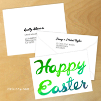 Easter Card 5x5 with Envelope 5.25x7.25 + Address Template, Printable INSTANT DOWNLOAD, Edit with Corjl, Seasonal Cards #6EC_1EN 088 CH1