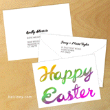 Easter Card 5x5 with Envelope 5.25x7.25 + Address Template, Printable INSTANT DOWNLOAD, Edit with Corjl, Seasonal Cards #6EC_1EN 088 CH1