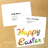 Easter Card 5x5 with Envelope 5.25x7.25 + Address Template, Printable INSTANT DOWNLOAD, Edit with Corjl, Seasonal Cards #6EC_1EN 088 CH1